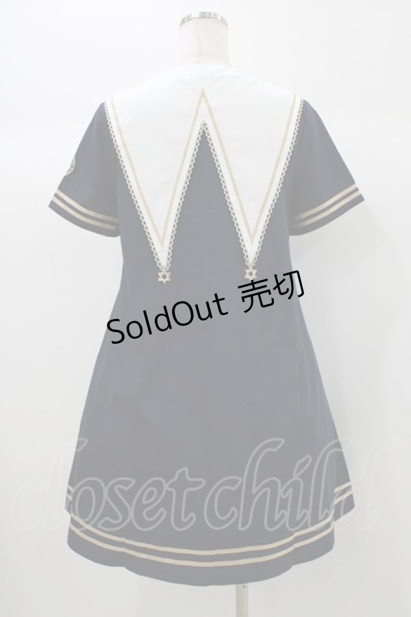 画像2: To Alice / 魔法陣刺繍ワンピース S ネイビー H-25-12-28-021-LO-OP-NS-ZH (2)