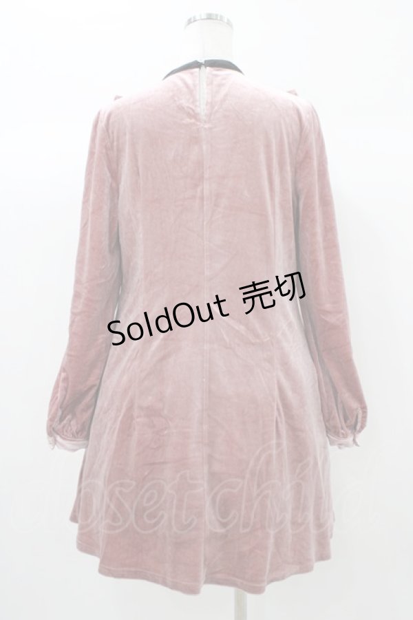 画像2: Amavel / ベロアワンピース Free ピンク H-25-12-28-023-CA-OP-NS-ZH (2)