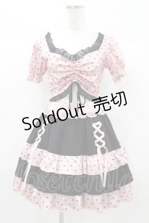 画像: To Alice / ドットセットアップ S ピンク H-25-12-28-024-LO-OP-NS-ZH