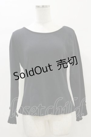 画像: an another angelus / レーザーカット使いトップス Free Black H-26-01-03-040-CA-TO-NS-ZH