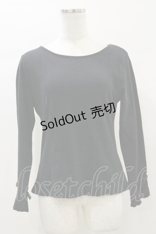 画像1: an another angelus / レーザーカット使いトップス Free Black H-26-01-03-040-CA-TO-NS-ZH (1)