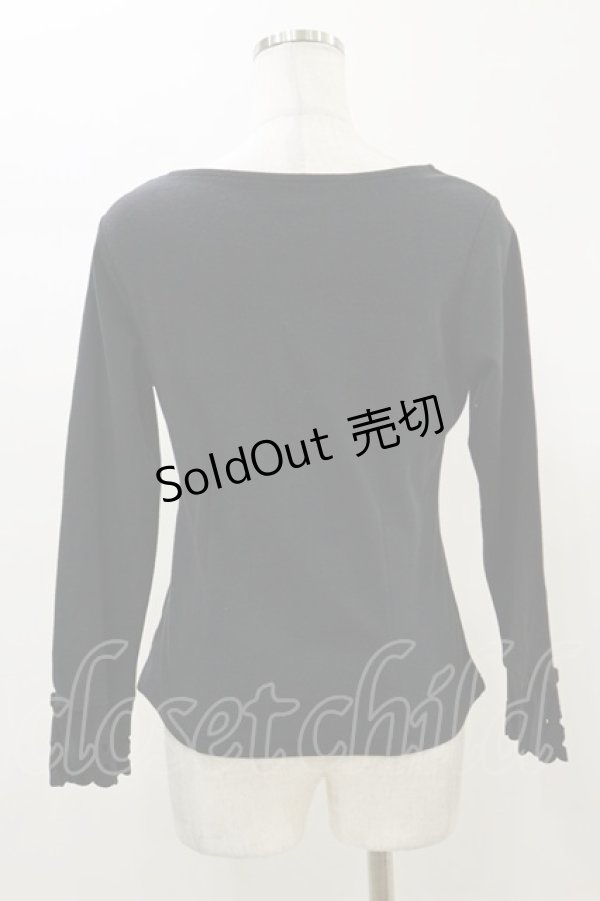 画像2: an another angelus / レーザーカット使いトップス Free Black H-26-01-03-040-CA-TO-NS-ZH (2)