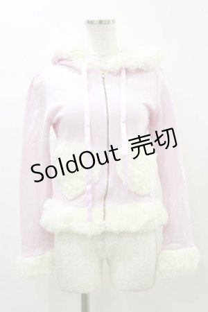 画像: BABY,THE STARS SHINE BRIGHT / 雪の女王うさみみファーパーカー Free ピンク H-26-01-03-042-BA-TO-NS-ZH