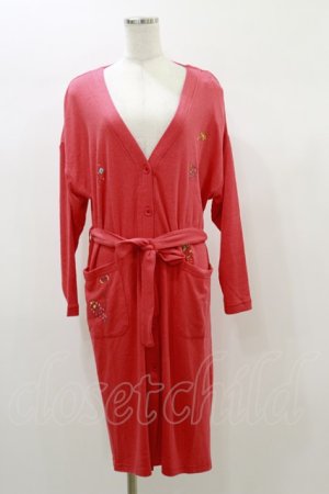 画像: Franche Lippee / ロングカーディガン M レッド H-26-01-03-044-LO-TO-NS-ZH