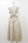 画像2: DearMyLoveRose / バックリボンドレスロングジャンスカ M ベージュ H-26-01-03-047-EL-OP-NS-ZH (2)