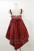 画像2: ALICE and the PIRATES / タータンチェックベビードールジャンパースカート Free レッド H-26-01-03-050-PA-OP-NS-ZH (2)