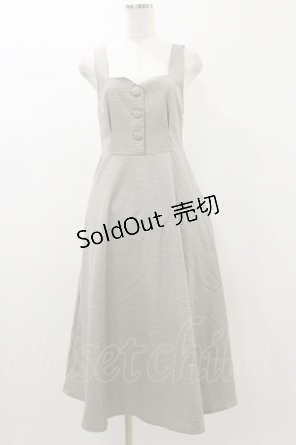 画像1: an another angelus / 変形スクエアネックジャンスカ Free BROWN×BK H-26-01-03-051-CA-OP-NS-ZH (1)