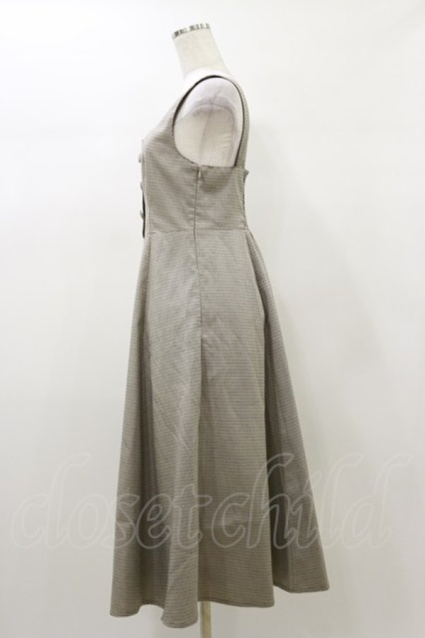 画像3: an another angelus / 変形スクエアネックジャンスカ Free BROWN×BK H-26-01-03-051-CA-OP-NS-ZH (3)