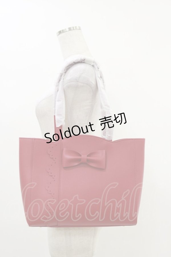 画像1: m petit by misako / AMリボントートバッグ  レッド H-26-01-03-006-LO-BG-NS-ZH (1)