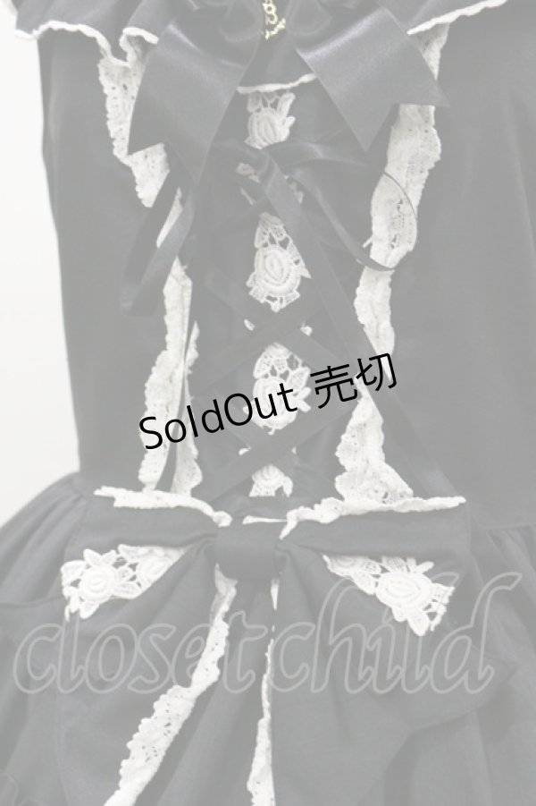 画像4: BABY,THE STARS SHINE BRIGHT / Rose Princessジャンパースカート Free ブラック H-26-01-03-056-BA-OP-NS-ZH (4)