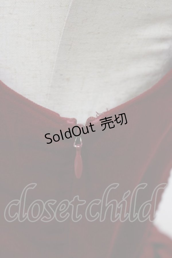 画像4: BABY,THE STARS SHINE BRIGHT / 別珍Candy Ribbonジャンパースカート Free ボルドー H-26-01-03-057-BA-OP-NS-ZH (4)