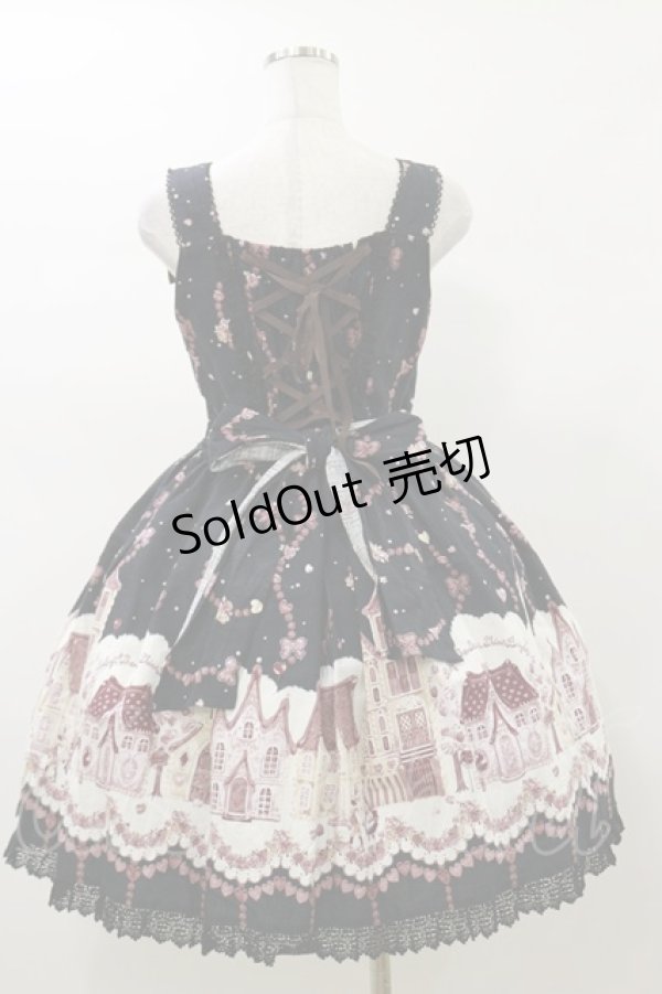 画像2: BABY,THE STARS SHINE BRIGHT / Chocolate Fascinate Fairytale柄チョコリエールジャンパースカート Free ビターチョコレート(黒) H-26-01-03-058-BA-OP-NS-ZH (2)