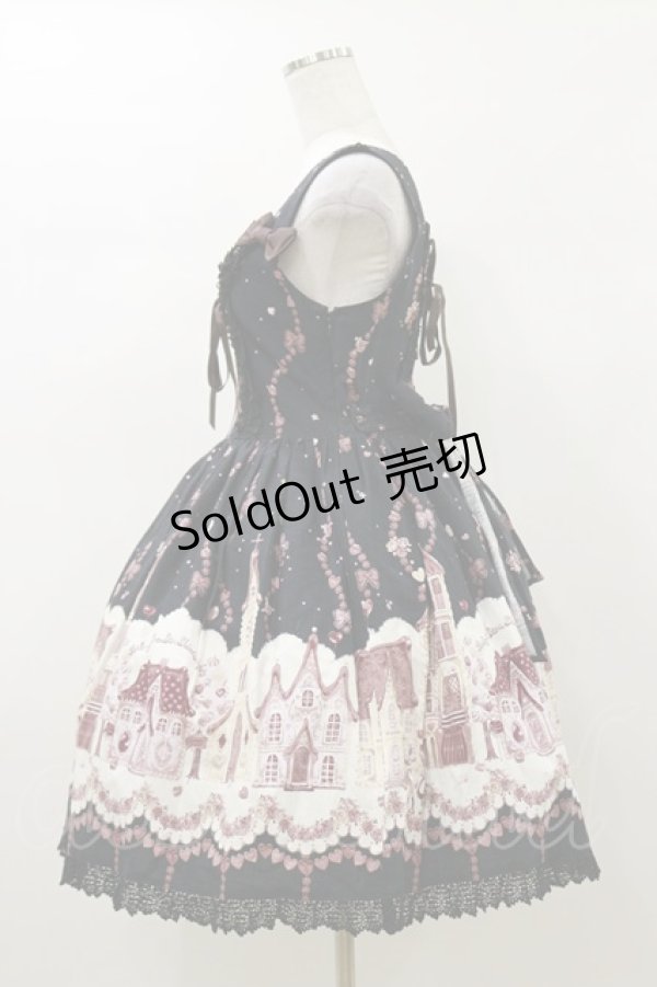 画像3: BABY,THE STARS SHINE BRIGHT / Chocolate Fascinate Fairytale柄チョコリエールジャンパースカート Free ビターチョコレート(黒) H-26-01-03-058-BA-OP-NS-ZH (3)