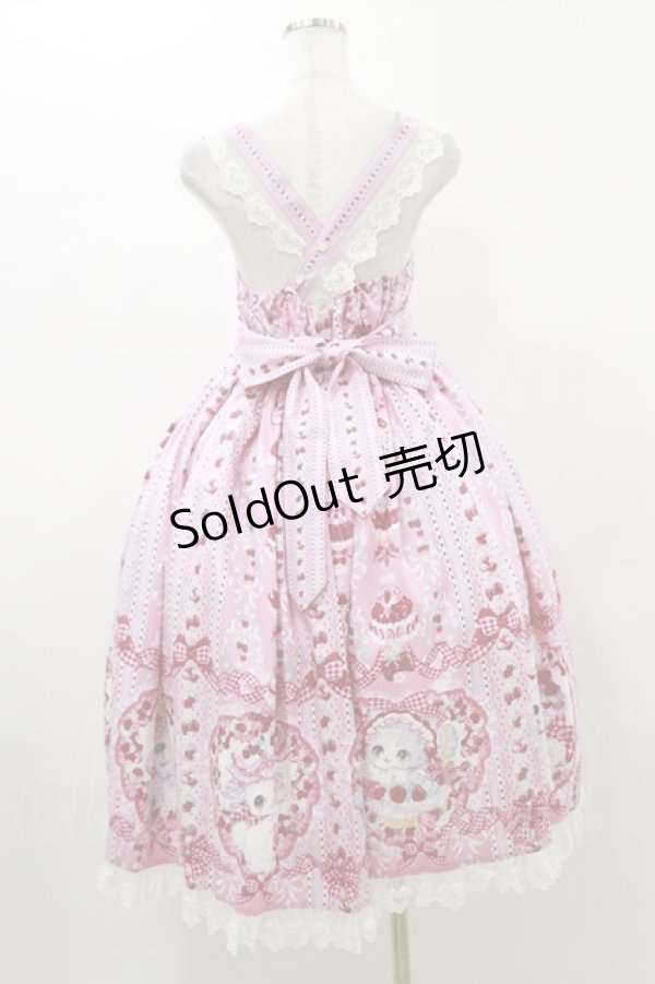 画像2: Royal Princess Alice / Strawberry Sweets・飴ノ森ふみかコラボジャンパースカート Free ピンク H-26-01-03-059-LO-OP-NS-ZH (2)