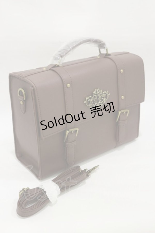 画像1: Kurumi Collaboration / CLK*カギアナバッグ　鍵穴サッチェルバッグ  ブラウン H-26-01-03-008-LO-BG-NS-ZH (1)