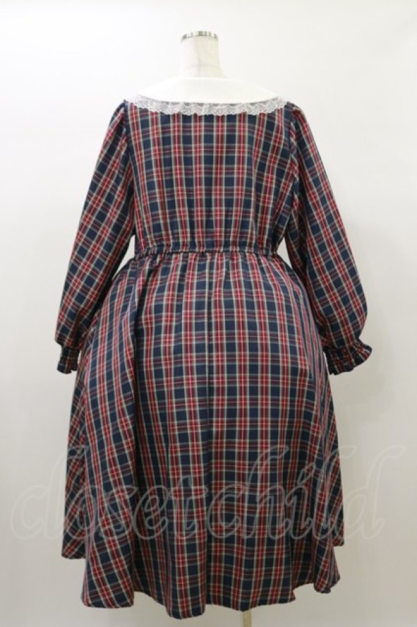 画像2: m petit by misako / サンリオキャラクターズコラボ ハローキティ ワンピース 4L ネイビー H-26-01-03-064-LO-OP-NS-ZH (2)