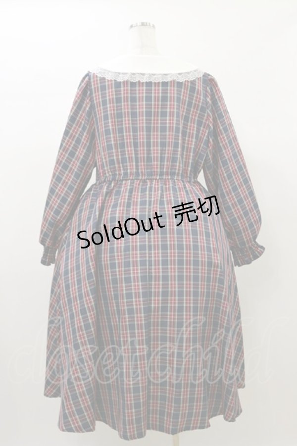 画像2: m petit by misako / サンリオキャラクターズコラボ ハローキティ ワンピース 4L ネイビー H-26-01-03-064-LO-OP-NS-ZH (2)