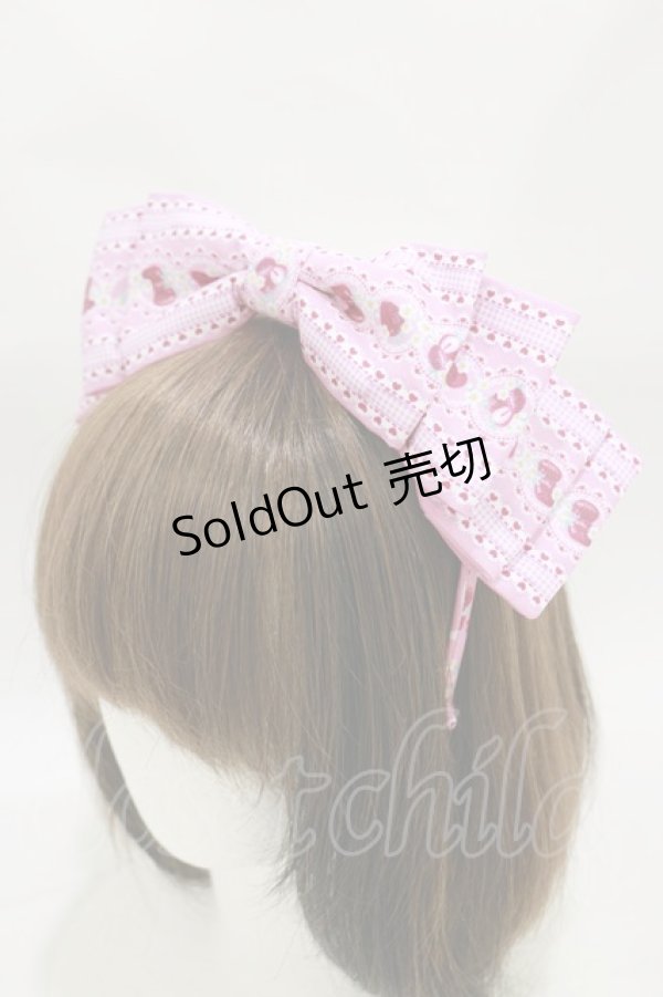 画像1: Royal Princess Alice / Strawberry Sweets・飴ノ森ふみかコラボ カチューシャ  ピンク H-26-01-03-009-LO-AC-NS-ZH (1)