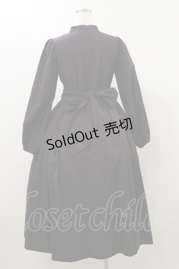 画像2: Maison de FLEUR Petite Robe canone / ニナのお茶会ワンピース S Bordeaux H-26-01-03-068-EL-OP-NS-ZH (2)