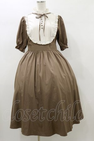 画像: m petit by misako / ナシジムジキリカエワンピース L ブラウン H-26-01-03-070-LO-OP-NS-ZH