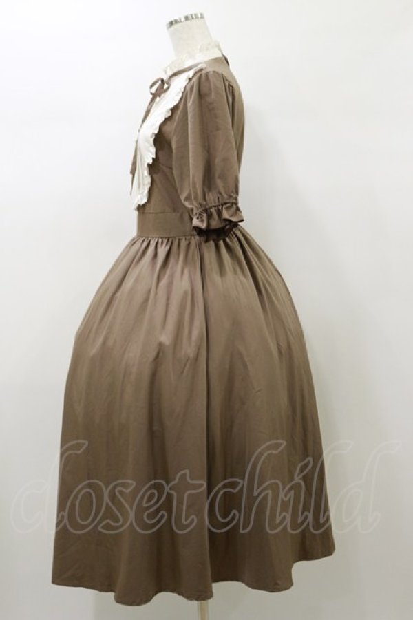 画像3: m petit by misako / ナシジムジキリカエワンピース L ブラウン H-26-01-03-070-LO-OP-NS-ZH (3)