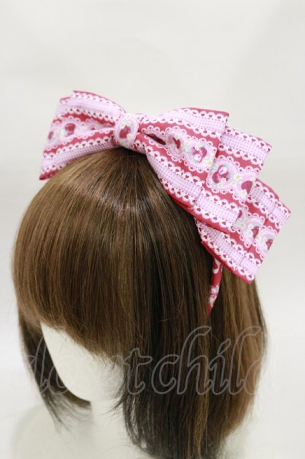 画像1: Royal Princess Alice / Strawberry Sweets・飴ノ森ふみかコラボ カチューシャ  レッド H-26-01-03-010-LO-AC-NS-ZH (1)