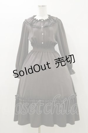 画像: m petit by misako / AOK*フリルカラータックワンピース S グレー H-26-01-03-071-LO-OP-NS-ZH