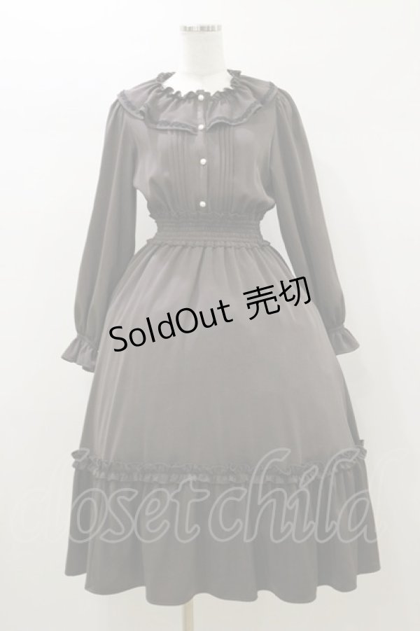 画像1: m petit by misako / AOK*フリルカラータックワンピース S グレー H-26-01-03-071-LO-OP-NS-ZH (1)