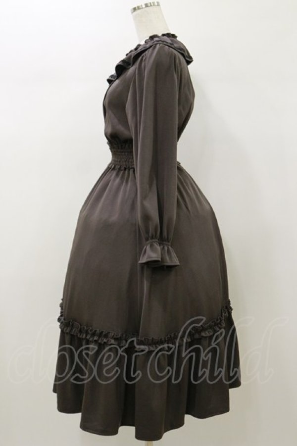 画像3: m petit by misako / AOK*フリルカラータックワンピース S グレー H-26-01-03-071-LO-OP-NS-ZH (3)