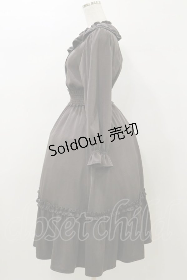 画像3: m petit by misako / AOK*フリルカラータックワンピース S グレー H-26-01-03-071-LO-OP-NS-ZH (3)