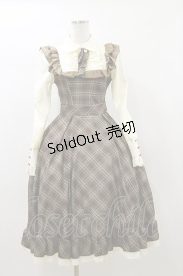 画像1: LOLITAその他 / Melty Fondue/甘い想いを込めたお嬢様ワンピース Free ブラウン H-26-01-03-073-LO-OP-NS-ZH (1)