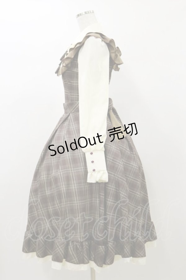 画像3: LOLITAその他 / Melty Fondue/甘い想いを込めたお嬢様ワンピース Free ブラウン H-26-01-03-073-LO-OP-NS-ZH (3)