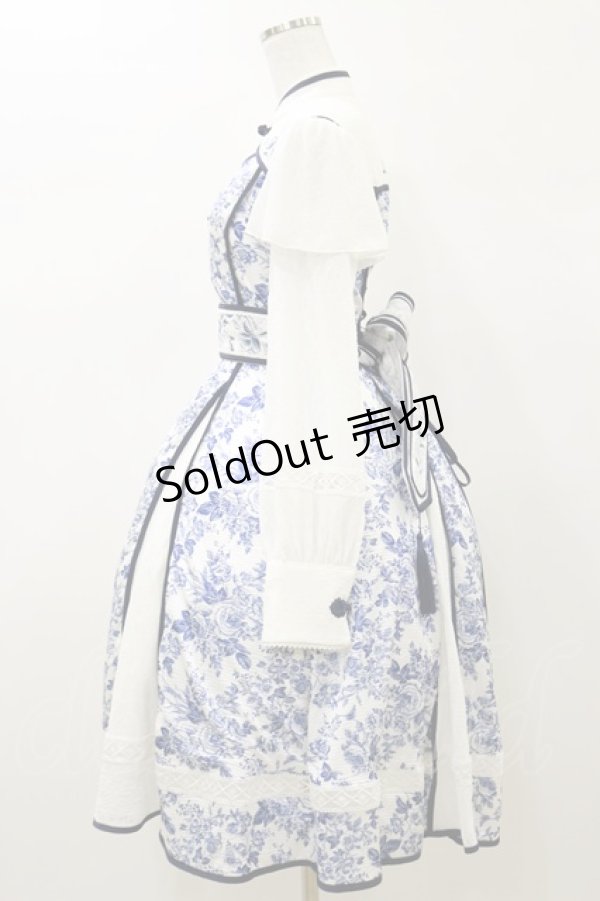 画像3: Hoshibako Works / 青華磁ロングワンピース M オフ/ブルー H-26-01-03-075-LO-OP-NS-ZH (3)