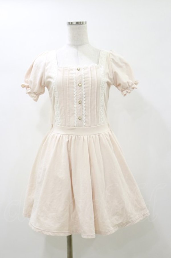 画像1: LIZ LISA / レース使い起毛ワンピース Free ピンク H-26-01-03-078-LO-OP-NS-ZH (1)