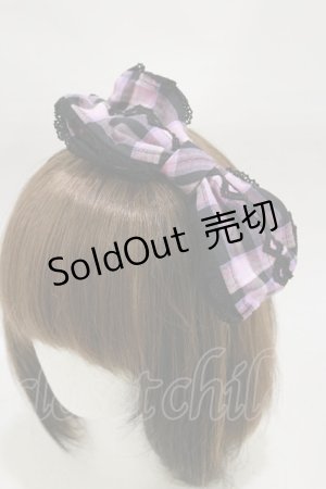 画像: Angelic Pretty / マカロンタータンリボンカチューシャ  ブラック H-26-01-03-017-AP-AC-NS-ZH