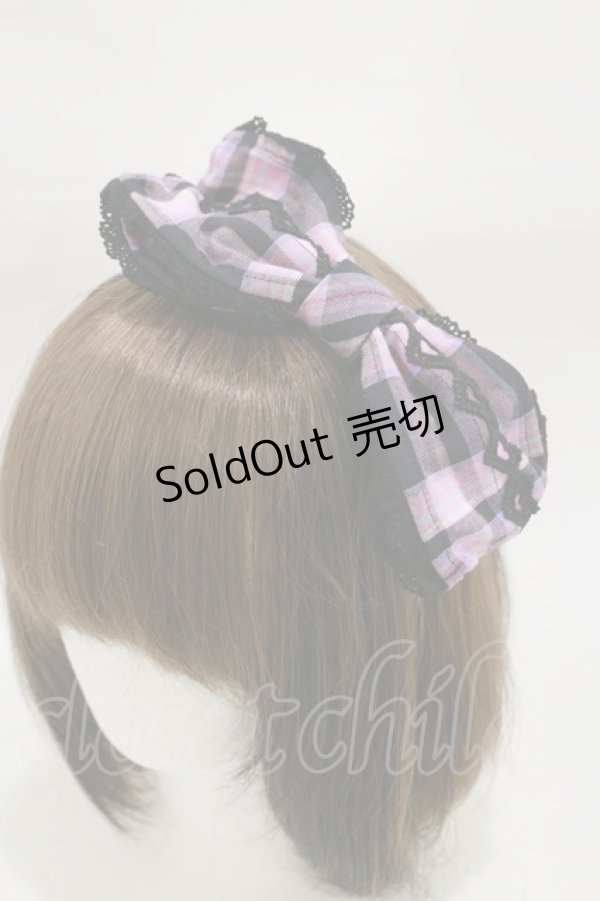 画像1: Angelic Pretty / マカロンタータンリボンカチューシャ  ブラック H-26-01-03-017-AP-AC-NS-ZH (1)