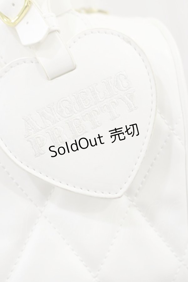 画像3: Angelic Pretty / おでかけキルティングボストンバッグ  シロ H-26-01-03-002-AP-BG-NS-ZH (3)