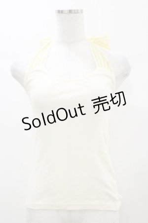 画像: Fi.n.t / ホルターリボンキャミソール Free Ivory/Yellow H-26-01-03-022-CA-TO-NS-ZH