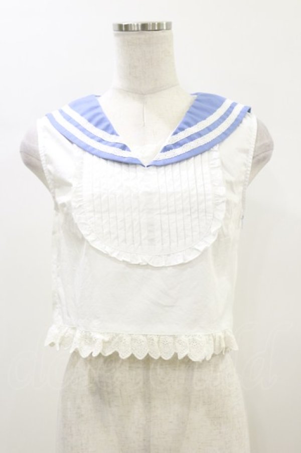 画像1: Swankiss / セーラーブラウス Free オフ H-26-01-03-023-CA-BL-NS-ZH (1)