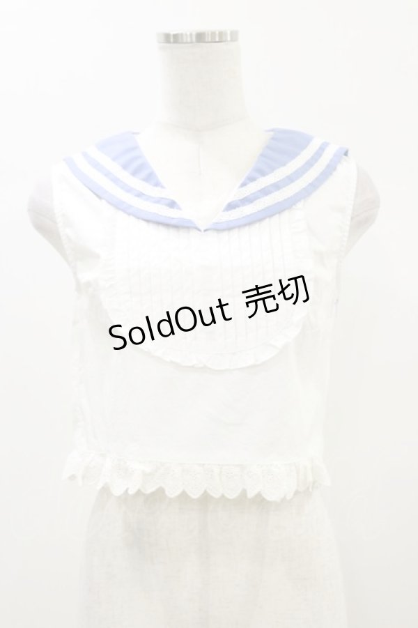 画像1: Swankiss / セーラーブラウス Free オフ H-26-01-03-023-CA-BL-NS-ZH (1)