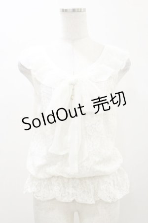 画像: LIZ LISA / シフォンリボントップス Free オフ H-26-01-03-024-LO-TO-NS-ZH