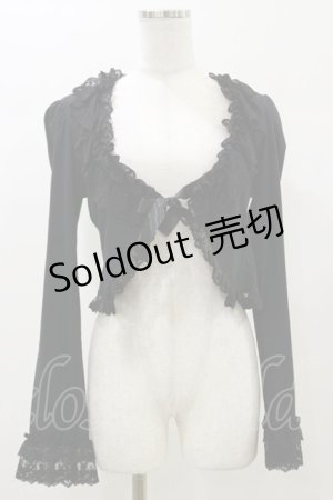 画像: Innocent World / バラレースミルフィーユボレロ L ブラック H-26-01-03-027-IW-TO-NS-ZH