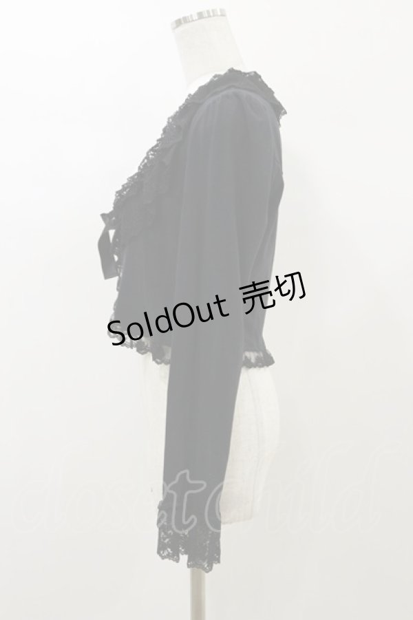 画像3: Innocent World / バラレースミルフィーユボレロ L ブラック H-26-01-03-027-IW-TO-NS-ZH (3)