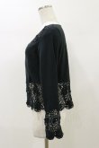 画像3: metamorphose / かぎ編みカーディガン Free ブラック H-26-01-03-028-ME-TO-NS-ZH (3)