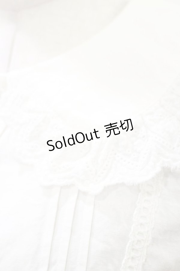 画像3: Ank Rouge / ヨーク切替ブラウス M ホワイト H-26-01-03-033-CA-BL-NS-ZH (3)