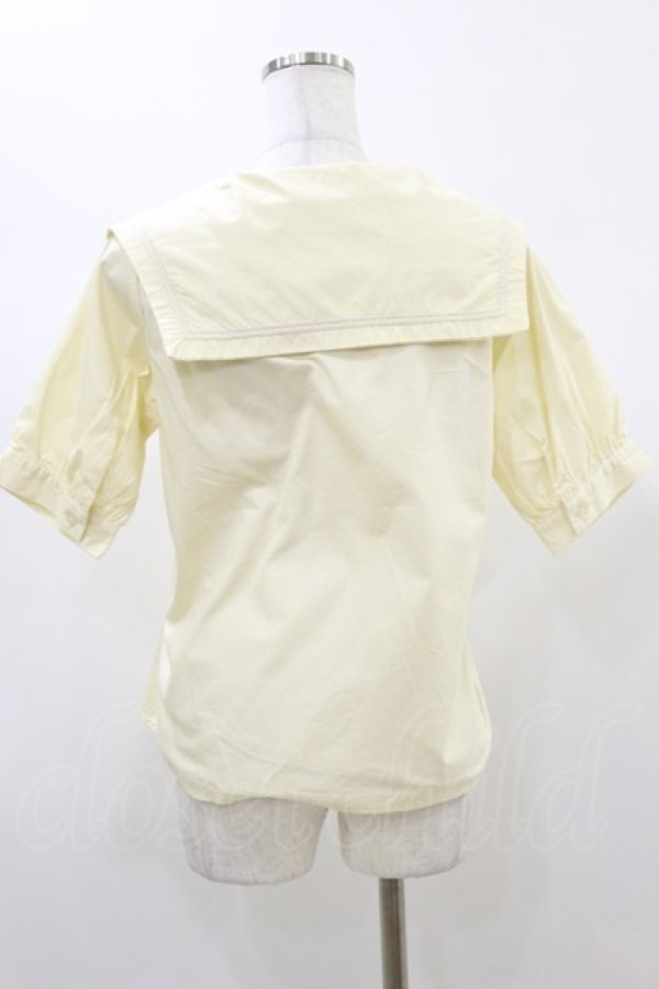 画像2: Fi.n.t  / ダブル釦セーラーブラウス Free Ivory H-26-01-03-034-LO-BL-NS-ZH (2)