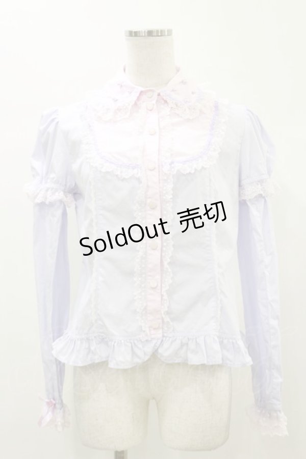 画像1: Angelic Pretty / Fancy Dollブラウス Free ラベンダー/ピンク H-26-01-03-036-AP-BL-NS-ZH (1)