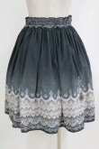 画像3: abilletage / グラデーションレーススカート  ミディアム丈ブラック H-26-01-04-033-GO-SK-KB-ZH (3)