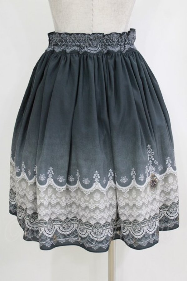 画像3: abilletage / グラデーションレーススカート  ミディアム丈ブラック H-26-01-04-033-GO-SK-KB-ZH (3)
