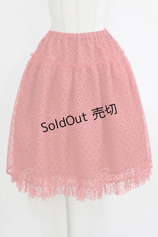 画像1: Emily Temple cute / Sleepレースペチコート  レッド H-26-01-04-037-ET-SK-KB-ZH (1)